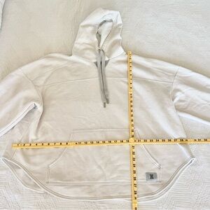 Oversized White Hoodie Sweater